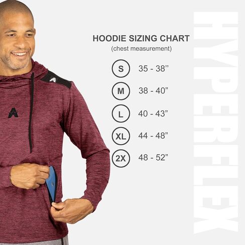 سترة بغطاء للرأس للرجال من Anthem Athletics Hyperflex 2.0 - خفيفة الوزن - جيوب بسحاب للجري والتدريب الرياضي والصالة الرياضية in Kuwait