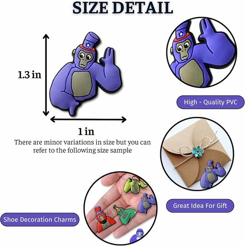 Cute Animals Shoe Charms, Cute Shoe Decoration Charms for sandals Clog Slides, Accessories for Birthday Gifts, Party in Saudi Arabia