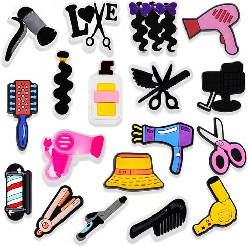 Summer Peace Love Shoe Decoration Charms Holiday Horse Shoe Charms Hairdressing Shoe Charms for Shoes Bracelets Bands Slides shoe Accessories in Saudi Arabia