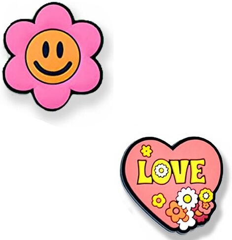Summer Peace Love Shoe Decoration Charms Holiday Horse Shoe Charms Hairdressing Shoe Charms for Shoes Bracelets Bands Slides shoe Accessories in Saudi Arabia