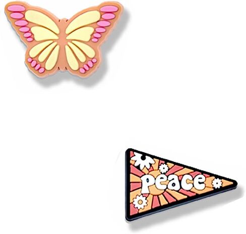 Summer Peace Love Shoe Decoration Charms Holiday Horse Shoe Charms Hairdressing Shoe Charms for Shoes Bracelets Bands Slides shoe Accessories in Saudi Arabia