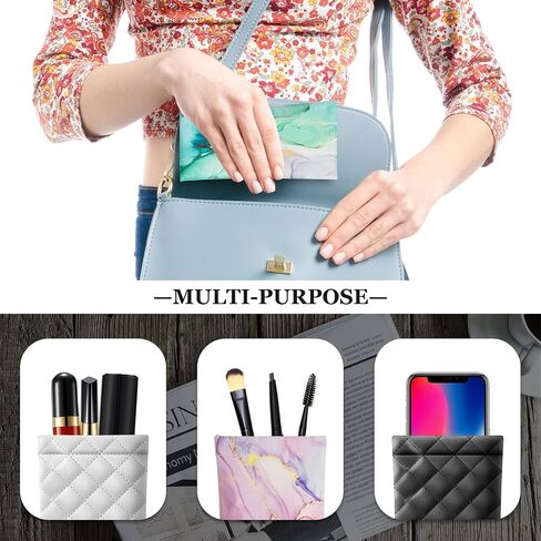 4 Pcs Squeeze Top Sunglass Case with Cleaning Cloth, Soft Leather Eyeglass Case Portable Sunglasses Pouch in Saudi Arabia