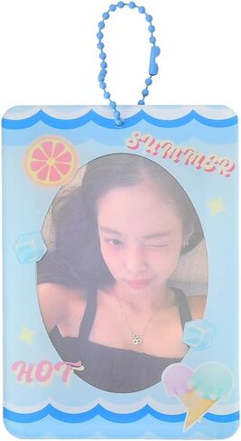 Kpop Photocard حامل المفاتيح الأسود الوردي 3 بوصة فراشة حامل بطاقة الصورة حامي الاكريليك شارة حافلة بطاقة الهوية حامل Y2K نمط حامل بطاقة الملحقات للنساء الفتيات الطلاب in Kuwait