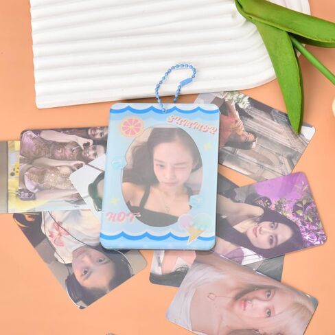 Kpop Photocard حامل المفاتيح الأسود الوردي 3 بوصة فراشة حامل بطاقة الصورة حامي الاكريليك شارة حافلة بطاقة الهوية حامل Y2K نمط حامل بطاقة الملحقات للنساء الفتيات الطلاب in Kuwait