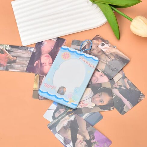 Kpop Photocard حامل المفاتيح الأسود الوردي 3 بوصة فراشة حامل بطاقة الصورة حامي الاكريليك شارة حافلة بطاقة الهوية حامل Y2K نمط حامل بطاقة الملحقات للنساء الفتيات الطلاب in Kuwait