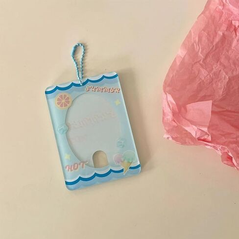 Kpop Photocard حامل المفاتيح الأسود الوردي 3 بوصة فراشة حامل بطاقة الصورة حامي الاكريليك شارة حافلة بطاقة الهوية حامل Y2K نمط حامل بطاقة الملحقات للنساء الفتيات الطلاب in Kuwait