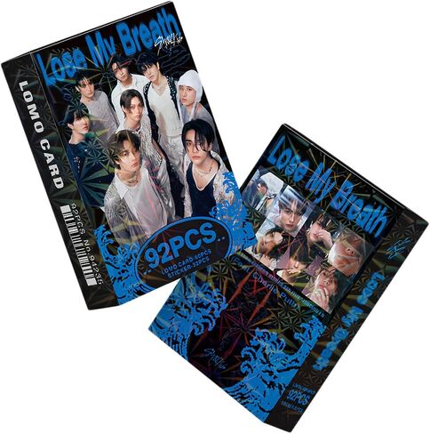 مجموعة بطاقات صور Stray Kids مكونة من 92 قطعة من بطاقات الصور Stray Kids Lose My Breath Photocards مجموعة Stray Kids Merch 60 قطعة بطاقات صور Stray Kids + 32 قطعة مجموعة هدايا ملصقات Stray Kids Kpop in Saudi Arabia