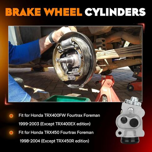 طقم أحذية أسطوانات عجلة الفرامل الأمامية اليسرى أو اليمنى الكل 4 لهوندا TRX400 FW Fourtrax Foreman/TRX450 Fourtrax Foreman 1998-2004، استبدال 45330-HN0-A01 45370-HN0-A01 45310-HN0-A01 45350-HN0-A01 in Saudi Arabia