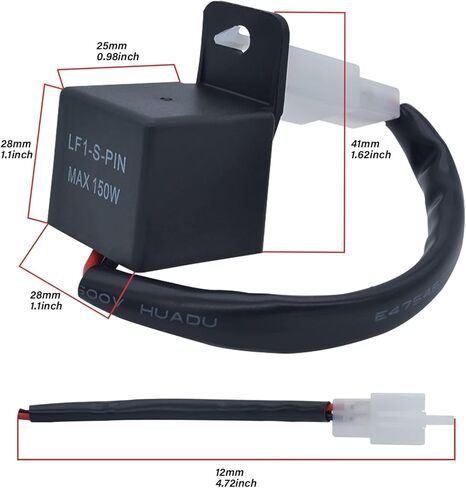 2 دبوس مرحل ومضي LED إلكتروني، مرحل ومضي LED، مرحل ومضي لإشارة الانعطاف للدراجة النارية، وميض التحكم في معدل الفلاش الإلكتروني. in Kuwait