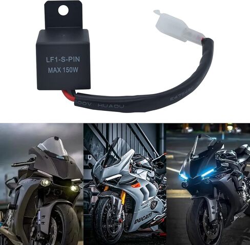 2 دبوس مرحل ومضي LED إلكتروني، مرحل ومضي LED، مرحل ومضي لإشارة الانعطاف للدراجة النارية، وميض التحكم في معدل الفلاش الإلكتروني. in Kuwait