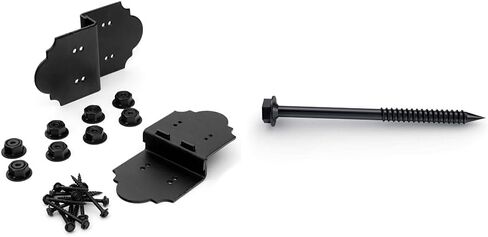 Ozco Building Products 56635 Laredo Sunset 6-inch Post to Beam Connector 2 Pack and 56627 1/4-inch by 3-3/4-inch OWT Timber Screws 25 Pack Bundle in Kuwait