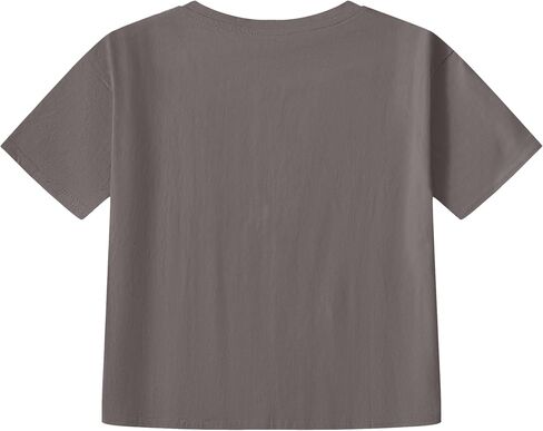 Girl's Car Letter Graphic Print Round Neck Short Sleeve Tee Summer Casual T Shirt Graphics Tee Shirt in Kuwait
