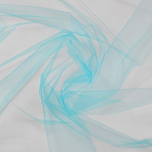 Expo International Decorative Matte Tulle Fabric Bolt of 54 inch X 40 Yards | Light Blue in Saudi Arabia