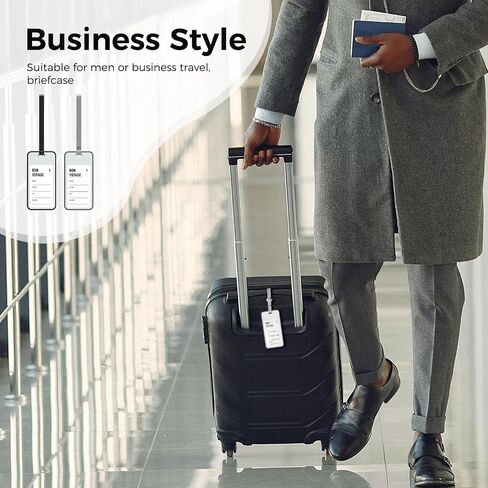 pack all Luggage Bag Tags Baggage Tags Travel Suitcase Tags with Name ID Card 6 Pack (Multicolor) in Kuwait