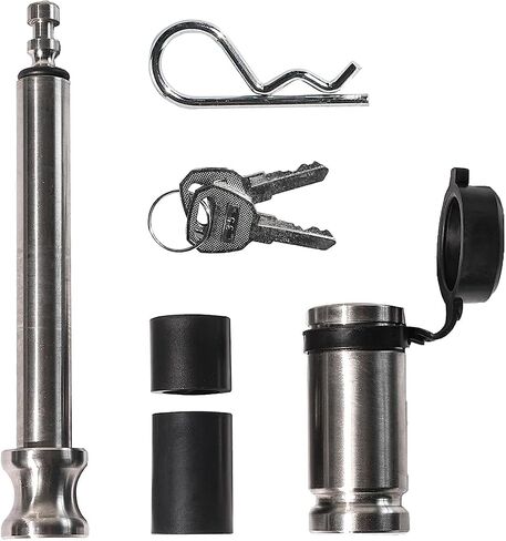 Bulletproof Stainless Steel Trailer Hitch Locking Pin with Weather Resistant Rubber Cap, 5/8" Diameter - Universal Fit - 1 Pack in Saudi Arabia