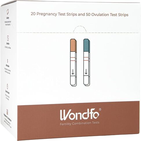 Wondfo 50 Ovulation Test Strips and 20 Pregnancy Test Strips Kit | Rapid Test Detection for Home Self-Checking (50 LH + 20 HCG)-Expirs in Dec 2026 in Saudi Arabia