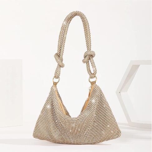 Women Rhinestone Evening Bag Crystal Clutch Bag Glitter Sparkly Handbag Wedding Purse in Kuwait