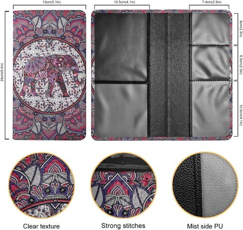 FOR U DESIGNS Leather Car Document Holder Glove Box,Sunflower Butterfly Heart Design Auto Vehicle Card Paperwork Glove Box Organizer for Driver License,Insurance Card and Other Essentials in Saudi Arabia