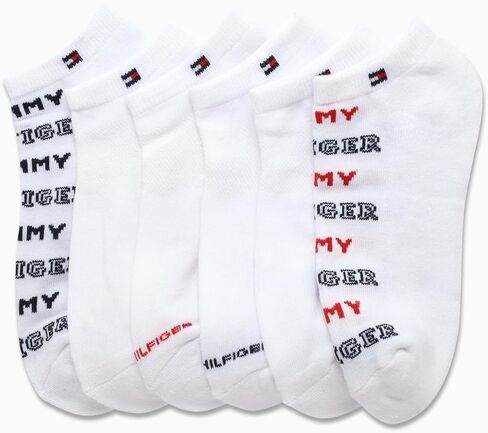Tommy Hilfiger Women's Athletic Socks - 6 Pack Performance Cushion Low Cut Socks - Soft No Show Socks for Women (Size: 4-10) in Saudi Arabia