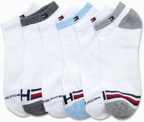 Tommy Hilfiger Women's Athletic Socks - 6 Pack Performance Cushion Low Cut Socks - Soft No Show Socks for Women (Size: 4-10) in Saudi Arabia