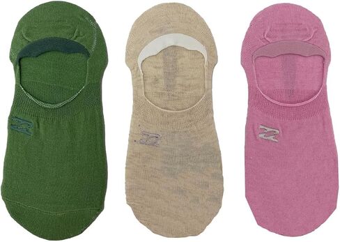 Billabong Women's 3-Pair Color Basic No Show Socks in Saudi Arabia