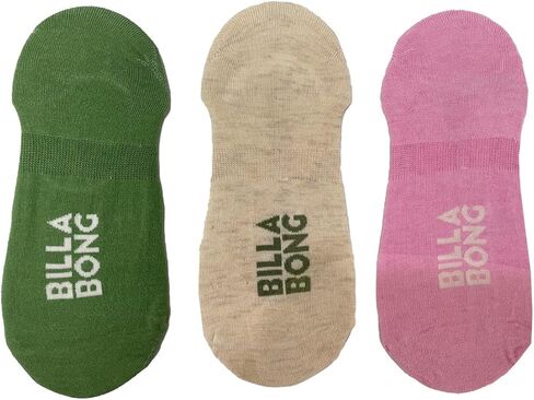 Billabong Women's 3-Pair Color Basic No Show Socks in Saudi Arabia