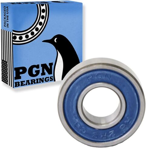 PGN (10 Pack) R6-2RS Bearing - Lubricated Chrome Steel Sealed Ball Bearing - 3/8"x7/8"x9/32" Bearings with Rubber Seal & High RPM Support in Saudi Arabia