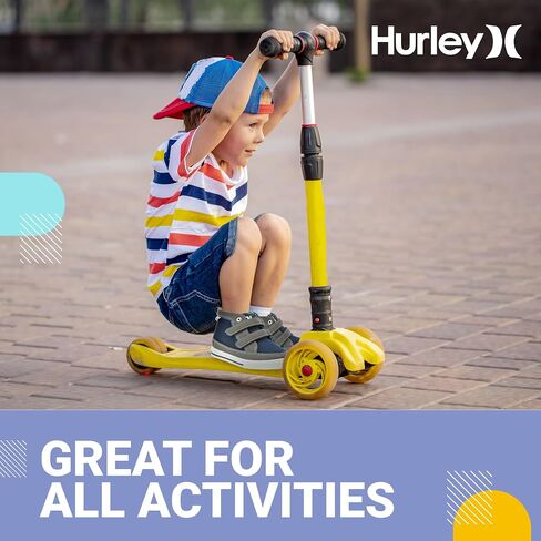 Hurley Kids Shoes for Toddlers and Little Kids, Two Strap Adjustable Closure for Easy On and Off, Stylish and Comfortable for All Day Use Perfect for Boys and Girls in Saudi Arabia