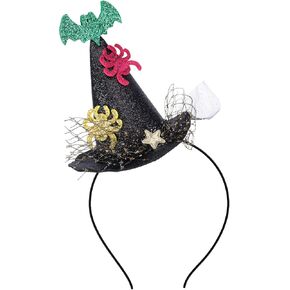Witch Hat Headband Spider Hairband for Women Girls Halloween Hair Accessories Halloween Hair Band Head Wear Gifts