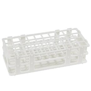 Plastic Test Tube Rack for 16mm Tube, 60 Wells, White,Detachable (60 Hole)