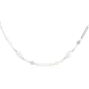 RIAH FASHION Acrylic Faux Pearl Statement Necklace - Bridal Wedding Drape Long Wrap Multi Layer Simple Necklace Braided, Twisted, Bib, Hammock, Layering