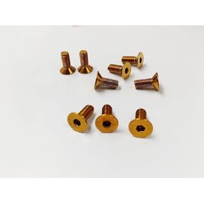 10pcs Countersunk Hexagon Socket Screw Dress Up Bolts Premium 304 Stainless Steel Screws Rust-Proof Bolts Cover Bolt Mechanical Fastener Kits (blueing, M4*12mm)