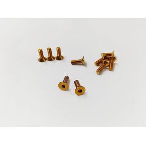 10pcs Countersunk Hexagon Socket Screw Dress Up Bolts Premium 304 Stainless Steel Screws Rust-Proof Bolts Cover Bolt Mechanical Fastener Kits (blueing, M4*12mm)