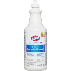 Clorox Healthcare Bleach Germicidal Cleaner Pull-Top, 32 FL Oz, Pack of 6 (Package May Vary)