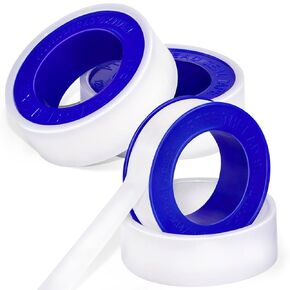 3 Roll Plumbers Tape, Teflon Tape, Water Pipe Sealing Tape, Plumbing Tape, High-Density Performance Waterproof Duct Tape, Thread Seal Tape. L 390 in x W 0.47 in. Blue
