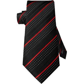 Mens Stripe Tie Plaid Necktie Solid Color Men Ties For Business Wedding Christmas With Gift Box & Gift Bag