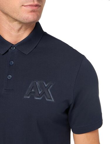 Armani Exchange Men's Regular Fit Shiney Logo Polo in Saudi Arabia