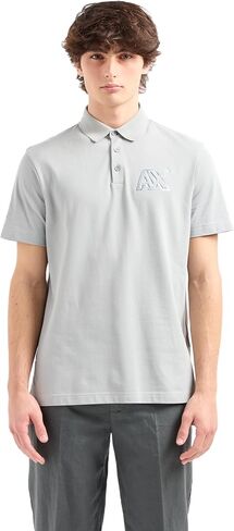Armani Exchange Men's Regular Fit Shiney Logo Polo in Saudi Arabia