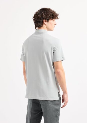 Armani Exchange Men's Regular Fit Shiney Logo Polo in Saudi Arabia