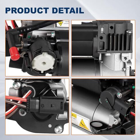 Air Suspension Compressor Pump 1643201204 Compatible with 2007-2012 Mercedes Benz GL450 GL550 ML320 ML350 ML450 ML500 ML550 ML63 AMG in Saudi Arabia