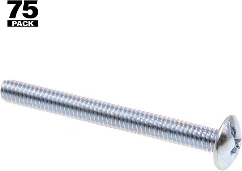 برغي آلة Prime-Line 9006894، رأس تروس، مجموعة مشقوقة/فيليبس، #8-32 × 1-5/8 بوصة، فولاذ مطلي بالزنك، حزمة من 75 in Saudi Arabia