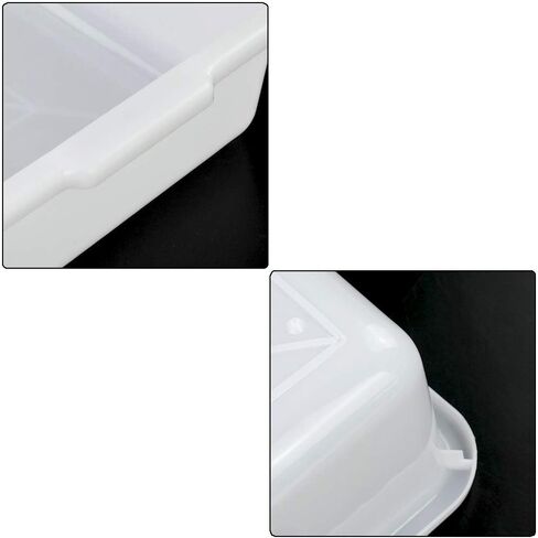 4-Pack 13 Liter Commercial Bus Tubs, White Plastic Wash Basin Bus Tote in Saudi Arabia