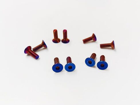 10pcs Countersunk Hexagon Socket Screw Dress Up Bolts Premium 304 Stainless Steel Screws Rust-Proof Bolts Cover Bolt Mechanical Fastener Kits (blueing, M4*12mm) in Saudi Arabia