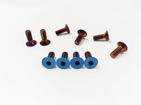 10pcs Countersunk Hexagon Socket Screw Dress Up Bolts Premium 304 Stainless Steel Screws Rust-Proof Bolts Cover Bolt Mechanical Fastener Kits (blueing, M4*12mm) in Saudi Arabia