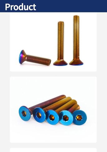 10pcs Countersunk Hexagon Socket Screw Dress Up Bolts Premium 304 Stainless Steel Screws Rust-Proof Bolts Cover Bolt Mechanical Fastener Kits (blueing, M4*12mm) in Saudi Arabia