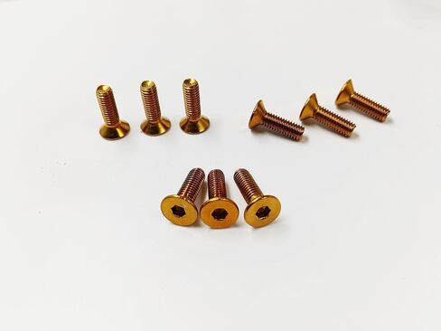 10pcs Countersunk Hexagon Socket Screw Dress Up Bolts Premium 304 Stainless Steel Screws Rust-Proof Bolts Cover Bolt Mechanical Fastener Kits (blueing, M4*12mm) in Saudi Arabia