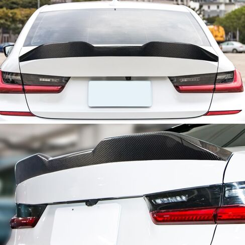 AeroBon Real Carbon Fiber Trunk Trunk متوافق مع 2019-2024 BMW 3-Series G20 Sedan G80 M3 (H Style) in Kuwait