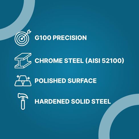 PGN - 3" Inch Chrome Steel Bearing Balls - G100 Precision in Saudi Arabia