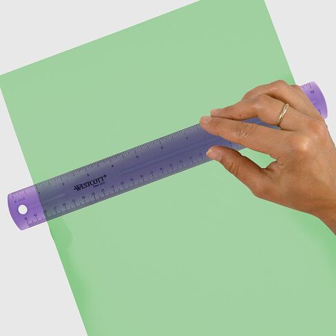 Westcott 12" Shatterproof Ruler, Pack of 4 (17143) in Saudi Arabia