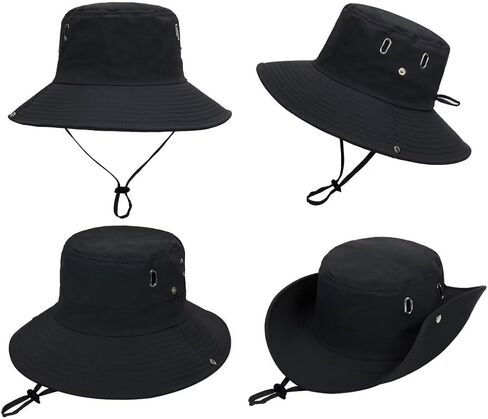Bucket-Hats Sun-Protection Wide-Brim for Men - Beach-Sun-Hat Lightweight with Square-Shaped Metal Vents for Fishing,Travel in Saudi Arabia